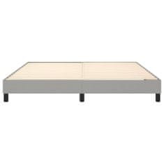 Vidaxl Rám na boxspring posteľ bledosivý 180x200 cm látka