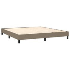 Vidaxl Rám na boxspring posteľ sivohnedý 180x200 cm látka