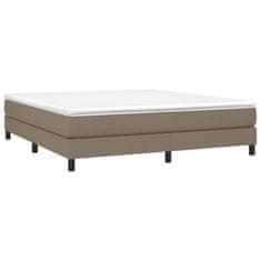 Vidaxl Rám na boxspring posteľ sivohnedý 180x200 cm látka