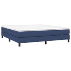 Vidaxl Rám na boxspring posteľ modrý 180x200 cm látka