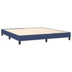 Vidaxl Rám na boxspring posteľ modrý 180x200 cm látka