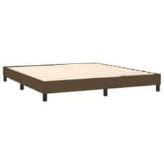 shumee Boxspring posteľ s matracom tmavohnedá 160x200 cm látka