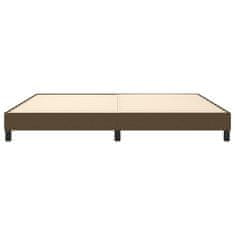 Vidaxl Rám na boxspring posteľ tmavohnedý 200x200 cm látka