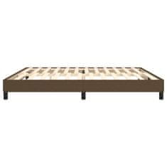 Vidaxl Rám na boxspring posteľ tmavohnedý 200x200 cm látka