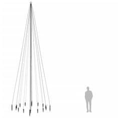 Vidaxl Vianočný stromček s hrotom 1134 studených bielych LED 800 cm