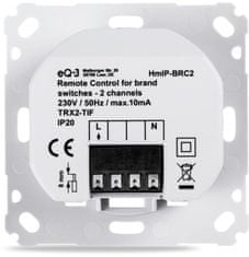 IP Akční člen diaľkového ovládanie - zápustná montáž, 2 kanály (HmIP-BRC2)