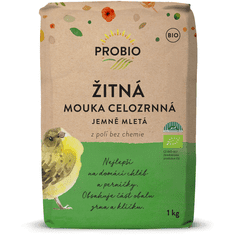 ProBio Celozrnná ražná múka jemne mletá BIO 1 kg