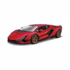 BBurago 1:18 TOP Lamborghini Sián FKP 37 červená 