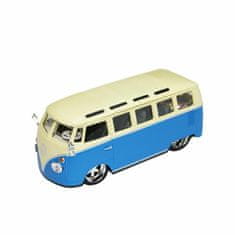 BBurago 1:32 Plus Volkswagen Van Samba modro-biela