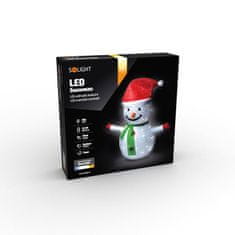 Solight Solight LED snehuliak vonkajší 40LED, teplá biela, IP44, výška 70cm, 3x AA, časovač 1V241