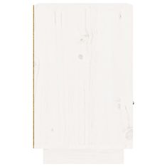 Vidaxl Nočný stolík biely 40x34x55 cm masívne borovicové drevo