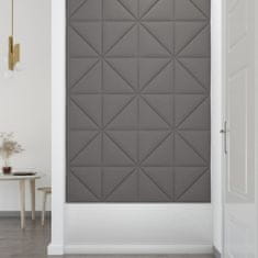 Vidaxl Nástenné panely 12 ks bledosivé 30x30 cm látka 1,08 m²