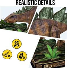 CubicFun 3D puzzle National Geographic: Stegosaurus 62 dielikov