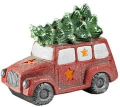 MAGIC HOME Minivan so stromčekom, 1 LED, 3xAAA, keramika