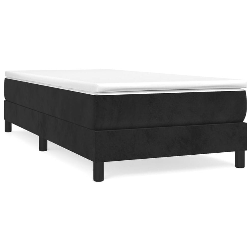 Vidaxl Rám na boxspring posteľ čierny 90x190 cm zamat