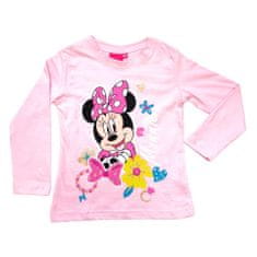 SETINO Dievčenské tričko s dlhým rukávom "Minnie Mouse" svetlo ružová 128 / 7–8 rokov Ružová