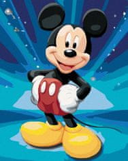 ZUTY Diamantové maľovanie - MICKEY MOUSE NA MODROM POZADÍ 40x50 cm NO