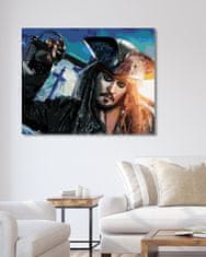 ZUTY Diamantové maľovanie - KAPITÁN JACK SPARROW SO ŠABĽOU 40x50 cm NO