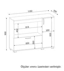 ASIR GROUP ASIR CHARLOTTA kuchynská skrinka biela