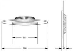 Light Impressions Deko-Light stropné prisadené svietidlo Zaniah 12W, kryt čierna 220-240V AC/50-60Hz 12,00 W 3000 K 1512 lm biela 620039