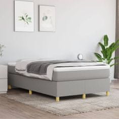 Petromila vidaXL Boxspring posteľ s matracom bledosivá 120x190 cm látka