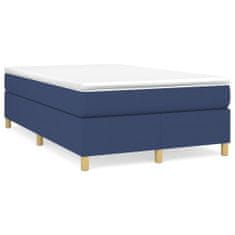 Vidaxl Rám na boxspring posteľ modrý 120x200 cm látka