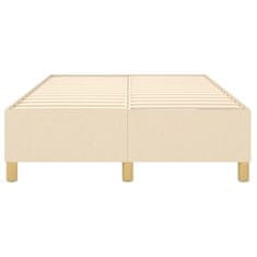 Vidaxl Rám na boxspring posteľ krémový 120x200 cm látka