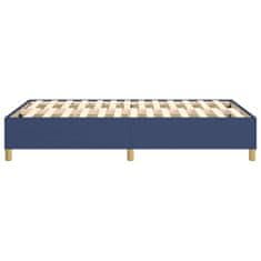 Vidaxl Rám na boxspring posteľ modrý 120x200 cm látka