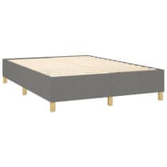 Petromila vidaXL Boxspring posteľ s matracom tmavosivá 140x200 cm látka