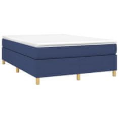 Vidaxl Rám na boxspring posteľ modrý 140x200 cm látka