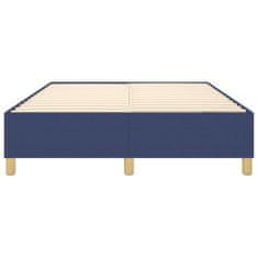 Vidaxl Rám na boxspring posteľ modrý 140x200 cm látka