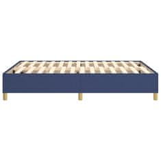 Vidaxl Rám na boxspring posteľ modrý 140x200 cm látka