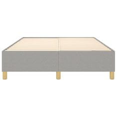 Vidaxl Posteľný rám na boxspring bledosivý 140x200 cm látka