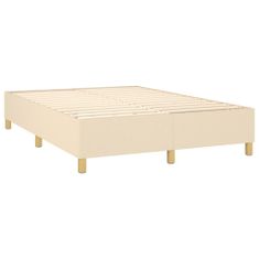 Petromila vidaXL Boxspring posteľ s matracom krémový 140x190 cm látka