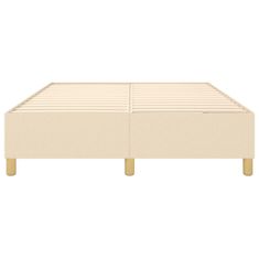 Vidaxl Rám na boxspring posteľ krémový 140x200 cm látka