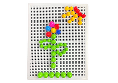 shumee Veľké kreatívne puzzle farebné špendlíky 192 kusov