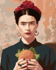 ZUTY Diamantové maľovanie - FRIDA KAHLO A HAMBURGER YES 40x50 cm