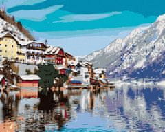 ZUTY Diamantové maľovanie - HALLSTATT PRI JAZERE V ALPÁCH 40x50 cm NO