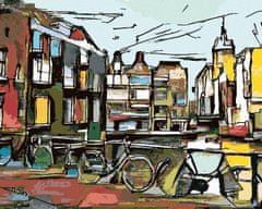 ZUTY Diamantové maľovanie - AMSTERDAMSKÉ BICYKLE V KUBIZME 40x50 cm NO