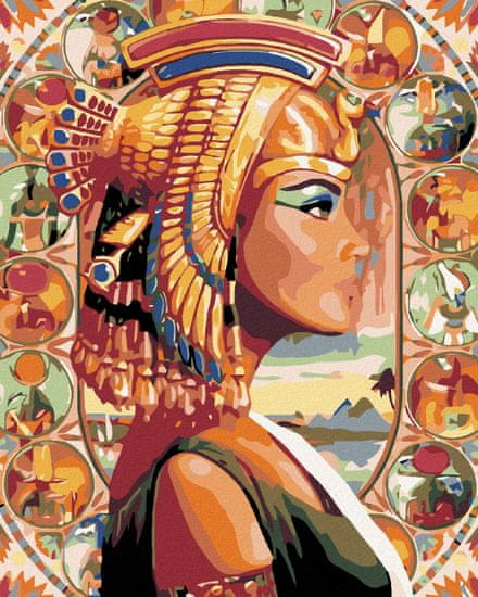 ZUTY Diamantové maľovanie - KRÁĽOVNÁ EGYPTA 40x50 cm NO
