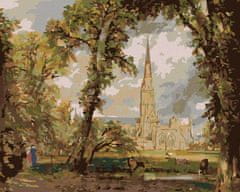 ZUTY Diamantové maľovanie - POHĽAD NA KATEDRÁLU V SALISBURY (JOHN CONSTABLE) 40x50 cm NO