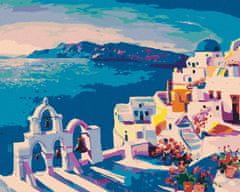 ZUTY Diamantové maľovanie - SANTORINI SO ZVONMI YES 40x50 cm