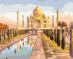 ZUTY Diamantové maľovanie - TAJ MAHAL A VÝCHOD SLNKA 40x50 cm NO