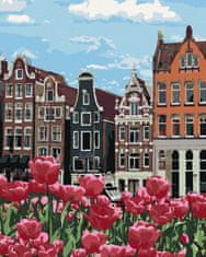 ZUTY Diamantové maľovanie - TULIPÁNY V AMSTERDAME II 40x50 cm NO