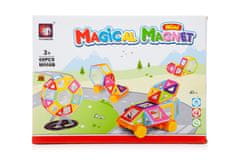 Aga Magnetická stavebnica Magical magnet MINI 68 ks