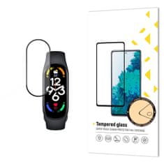 MG Full Glue ochranné sklo na Xiaomi Mi Band 7, čierne