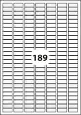D.RECT Samolepiace etikety A4 25x10 (189) 100hárkov/bal