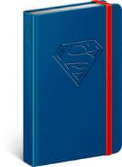 Poznámkový blok - Superman - Logo, linajkovaný, 10,5 x 15,8 cm