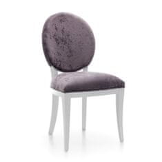 Taranko Rustikálna jedálenská stolička Krzeslo LA-16 - fialová (A10 2139) / biela