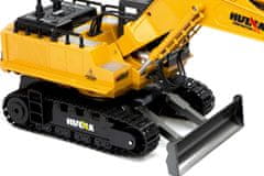 WOWO RC Bulldozer H-Toys 1510 - 11CH 2,4 GHz 1,16 Diaľkovo Ovládané Rýpadlo